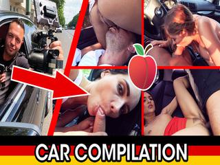 Eine Sexcompilation im Auto mit deutschen Girls - Sex im Auto 32