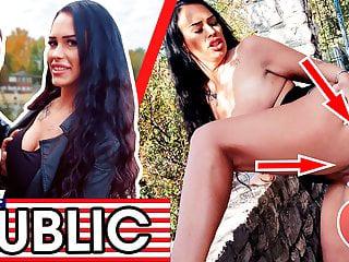 Reife Latina Zara Mendes von unbekanntem im Park gefickt