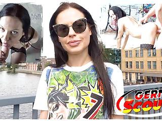 Dünne deutsche Milf Lanie döallen für Sex abgeschleppt