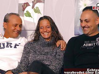 Der erste Dreier mit meiner Freundin und ihrem Freund - deutscher Gruppensex
